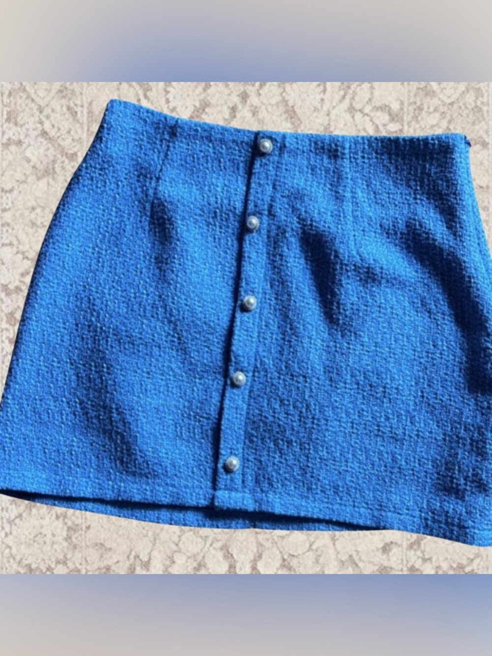 All in Favor Blue Tweed Mini Skirt – Small (Nordstrom Brand)